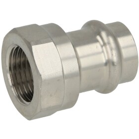 Stainless steel press fitting adapter socket, 15 m I x...