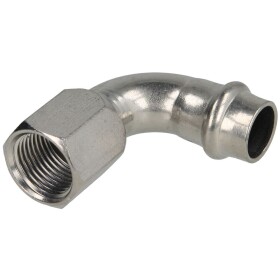 Stainless steel press fitting transition bend 90°, 15...