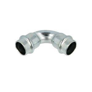C-steel press fitting 90° elbow 15 mm I/I V profile