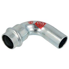 C-steel press fitting 90&deg; elbow 28 mm I/E V profile