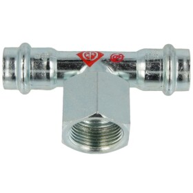 C-steel press fitting T-piece 35 x 1&frac14;&quot; x 35...