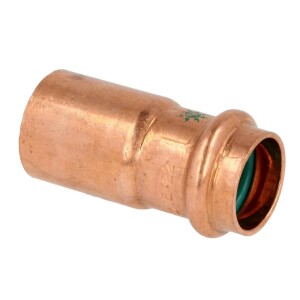 Press fitting solar adapter piece copper, 22 x 18 (V contour)