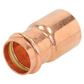 Gas press fitting copper reducer 18 x 15 mm M/F contour V