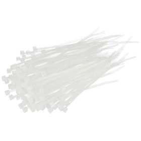 Cable tie, transparent, 3,6 x 140 mm, set of 100 pcs.