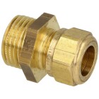 MS compression fitting, straight/ET for pipe-&Oslash; 8 mm x 3/8&quot;