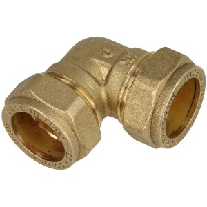 MS compression fitting, elbow both ends for pipe-Ø 8 mm