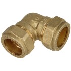 MS compression fitting, elbow both endsfor pipe-&Oslash; 15 mm