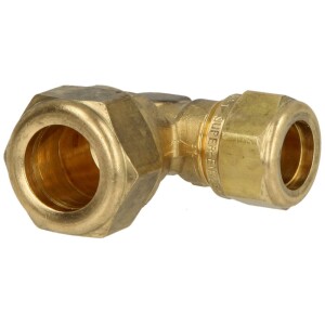 MS compression fitting, elbow/reduced for pipe-Ø 12 x 10 mm