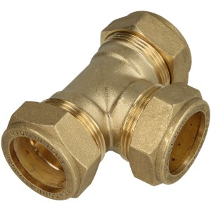 MS compression fitting T-piece all ends for pipe-Ø 10 mm