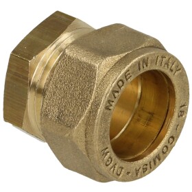 MS clamp ring end plug for pipe &Oslash; 12 mm