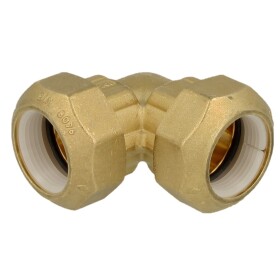 Compression fitting for PE, PVC pipes elbow union 25 x 25