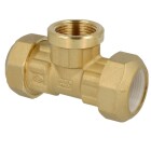 Compression fitting for PE, PVC pipes T-piece 32 x 1&quot; IT x 32