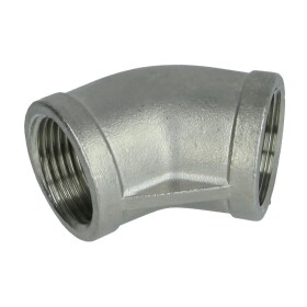Stainless steel screw fitting elbow 45° 1 1/2 IT/IT