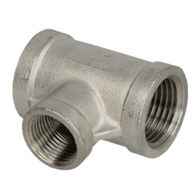 Stainless steel screw fitting T-piece reducing 1/2 x 3/8...