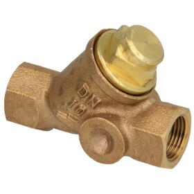 Check valve 3/8&quot;, red brass, 40 mbar opening pressure