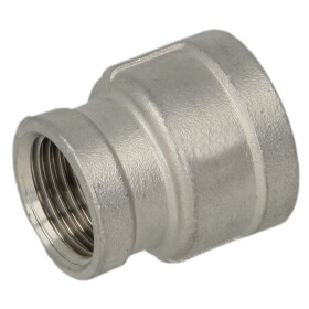 Stainless steel screw fitting socket reducing 1 x 1/4 IT/IT