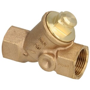 Check valve 3/4, red brass 40 mbar opening pressure