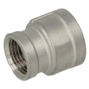 Stainless steel screw fitting socket reducing 1 1/2 x 1 1/4 IT/IT