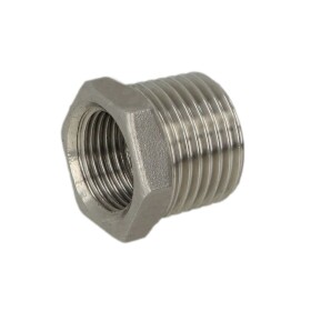 Stainless steel screw fitting bush reducing 1/2 x 3/8 ET/IT