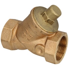 Check valve, red brass, 1 1/4&quot; 40 mbar opening pressure
