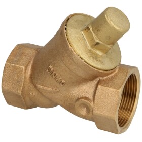 Check valve, red brass, 1 1/2&quot; 40 mbar opening pressure