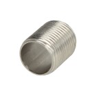 Stainless steel screw fitting thread nipple 2 1/2&quot; ET, cynlindrical thread