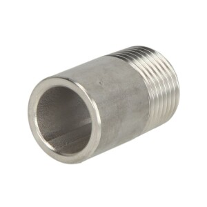 Stainless steel fitting solder nipple 1/2" ET, conical thread