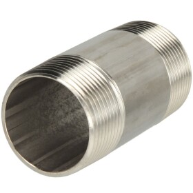 Double nipple de tuyau inox 40 mm 1/4" FM, filetage...