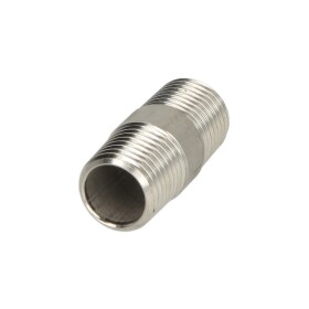 Stainless steel double pipe nipple 100mm 3/8&quot; ET,...