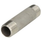 Stainless steel double pipe nipple 200mm 1 1/4&quot; ET, conical thread