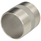 Stainless steel double pipe nipple 40mm 2&quot; ET, conical thread