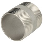 Stainless steel double pipe nipple 120mm 2&quot; ET, conical thread