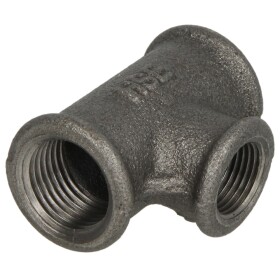Malleable cast iron black T-piece reducing 2" x...