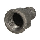 Malleable cast iron black socket reducing 1 1/2 x 1 1/4 IT/ET