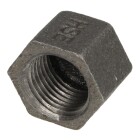 Malleable cast iron black cap 3/4&quot; IT