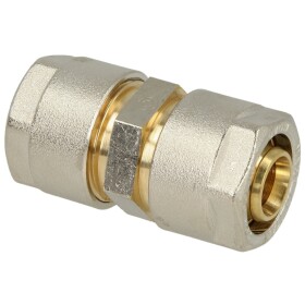 Compression fitting coupling brass 20 x 2 mm x 20 x 2 mm