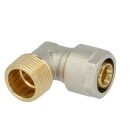 Compression fitting elbow brass 16 x 2 mm x &frac12;&quot; ET