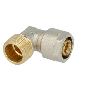 Compression fitting elbow brass 26 x 3 mm x ¾" ET