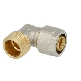 Compression fitting elbow brass 26 x 3 mm x 1&quot; ET