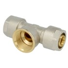 Compression fitting T-piece brass 16 x 2 mm x &frac12;&quot; IT x 16 x 2 mm