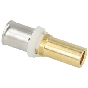 Press fitting adapter and insert nickel-plated 16 x 2 - 15 mm sleeve