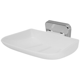Soap dish chrome-plated brass