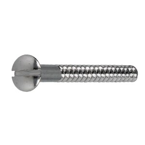 Liko wood screws 4.0 x 40 mm (PU 200) slotted, chrome-plated brass, DIN 95