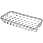 Soap tray DeLuxe, 200 x 100 x 35 mm chrome-plated brass