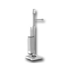 Standing combination element stainless steel,square,1-arm, pivoted, 770 mm high