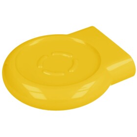 Nylon line soap dish without drain hole, yellow