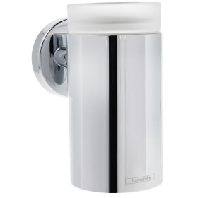 Hansgrohe Logis toothbrush tumbler made of glass, chrome...