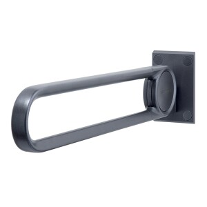 Normbau barre dappui rabattable 850 mm 700.447.080, anthracite métallisé 7447080095