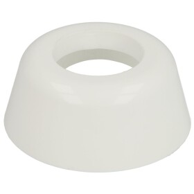 Siphon rosette for 40 mm pipes 85 x 40 mm, white plastic