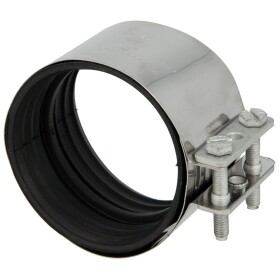 CV connector DN 70, stainless steel for cast pipes